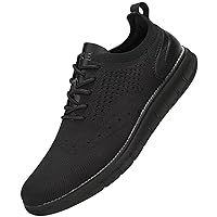 Men's Casual Dress Oxfords Shoes Breathable Knit Leisure Fashion Sneakers Lightweight Comfortable Walking Shoes