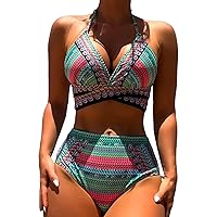 XJYIOEWT Sexy High Waisted Bikini Sets for Women Bathing Suit Bottoms for Juniors Bikini Set Cover Up Swimsuit for Wome
