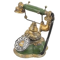 BESTOYARD Vintage Telephone Model Retro Desk Phone Toy Antique Corded Telephone Vintage Room Decor House Telephone Vintage Ornaments Vintage Rotary Phone Tool to Rotate Resin Cell Phone
