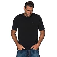 JP 1880 Men's Big & Tall Crew Neck Basic T-Shirt Black XXX-Large 702558 10