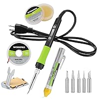 WORKPRO Soldering Iron Kit, 90W Soldering Gun with Digital Display and Iron Tips, 11-in-1 Adjustable Temperature Welding Kit for Electronic Repair, DIY Enthusiasts and Jewelry Makers (110V US Plug)