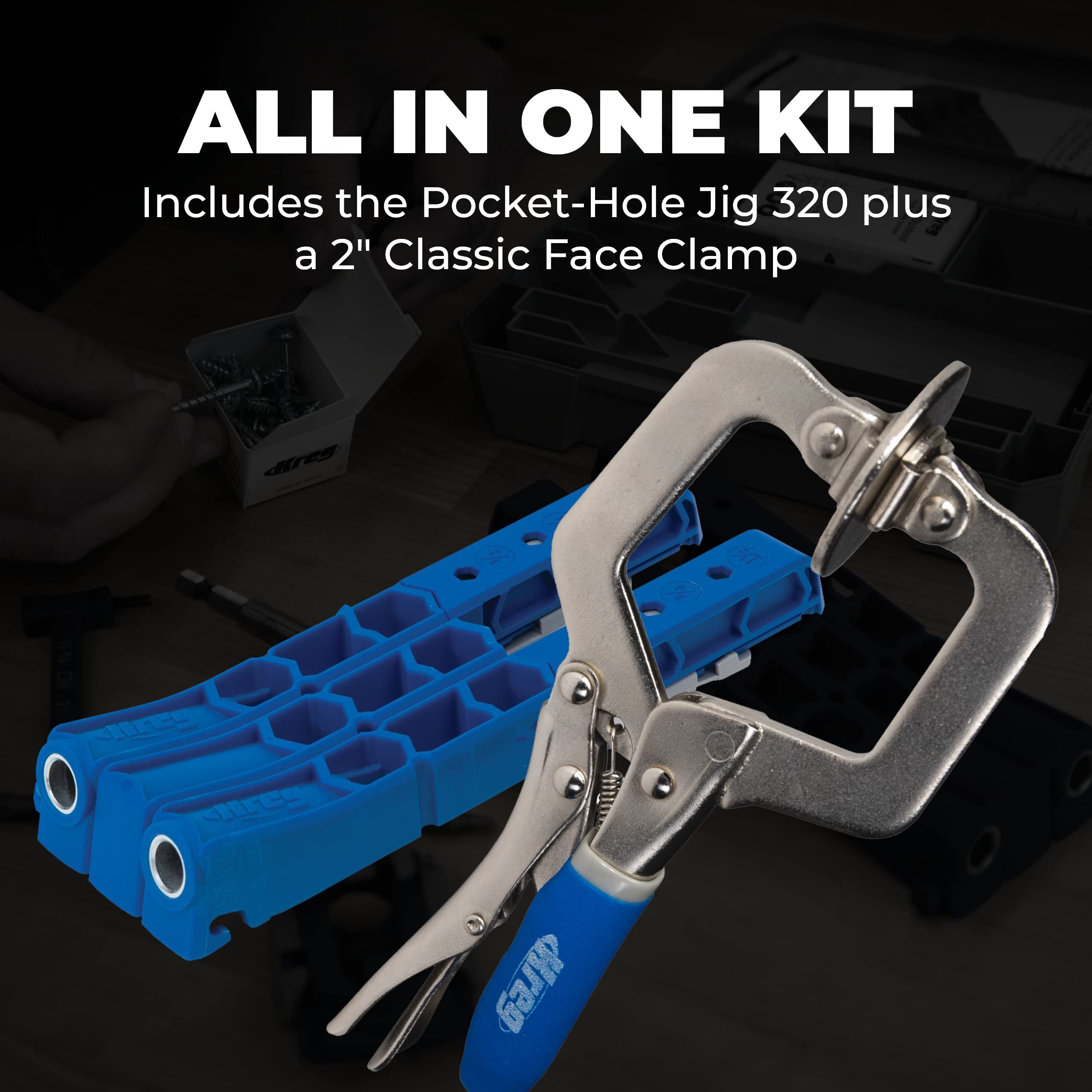 Kreg Pocket-Hole Jig 320 with Classic 2