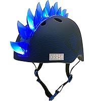 Krash! Skull Maze Blue LED Bike Helmet, Youth 8+ (54-58cm)