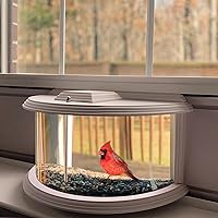 in Window Bird Feeders for Viewing - 180° Clear View Bird Feeder, Durable, Elegant in-Window Bird Feeder for Bird Watching-Bring Joy to Your Home.