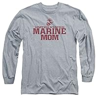 US Marine Mom Family USMC Heather Men's Long Sleeve Shirt