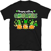 Hanging with My Gnomies Shirt, St Patricks Day Shirt, Irish Gifts, Shamrock Shirt, Leopard Shamrock, Lucky Shirt, Irish Day