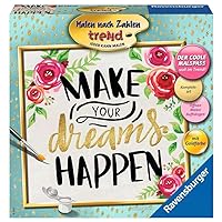 Ravensburger 28796 Make Your Dreams Happen Numbers for Adults Perfect Painting Results Thanks to Artist Accessories, Without Frame, Multicoloured