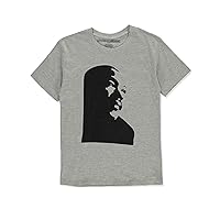 Brooklyn Vertical Boys' S/S MLK T-Shirt - Heather Gray, 10-12