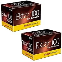 Kodak Ektar 100 Professional ISO 100, 35mm, 36 Exposures, Color Negative Film (Pack of 2)