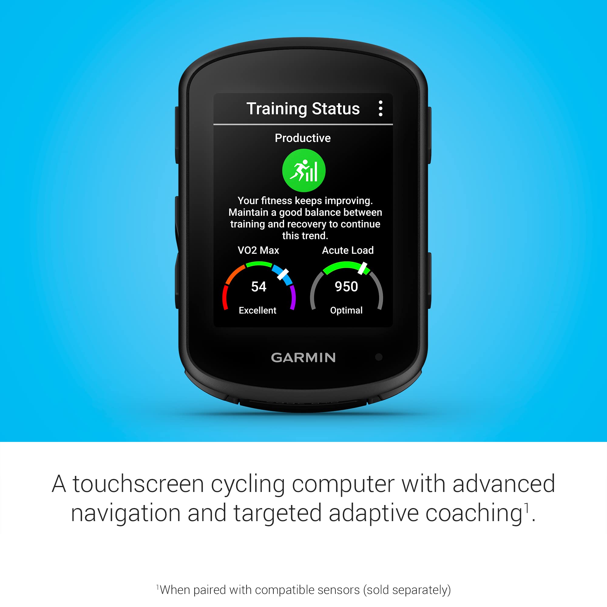 Garmin Edge 840, Compact GPS Cycling Computer with Touchscreen and Buttons, Targeted Adaptive Coaching, Advanced Navigation and More