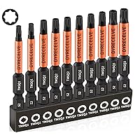 10-Pack 8 Point Star Bit - Professional 8 Point Torx Bit (Magnetic Heads & Hex Shank) - Double Square Bit Set Made of Premium S2 Alloy Steel - 8 Point Star Bit for Trailer - Sizes #1, 2 and #3