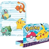 amscan 9904829 - Pokémon Birthday Party Invitations - 8 Pack
