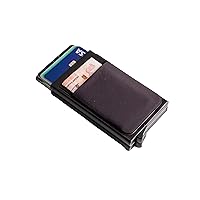 Fabufabu RFID Aluminium Anti-theft Double Holder Credit Card Wallet, extra large capacity holds up to 10 credit/debit cards with Money Clip