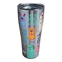 Tervis Dog Sayings Triple Insulated Insulated Tumbler Travel Cup Keeps Drinks Cold & Hot, 30oz Legacy, Stainless Steel