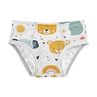 Baby Boys' Briefs Toddler Boys Underwear 100% Cotton Soft Animal Cartoon Cute 2T