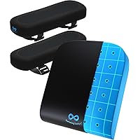 Everlasting Comfort Wheelchair Cushion & Armrest Cover Pads Bundle - Ergonomic Support for Chair, Desk, and Car Seats