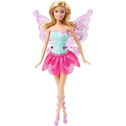 Barbie Doll with 3 Fantasy Outfits & Accessories, Including Mermaid Tail & Fairy Wings, Candy Theme (Amazon Exclusive)