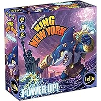 IELLO: King of New York, Power Up Strategy Board Game, Use with Both King of New York or King of Tokyo, 40 Minute Play Time, for 2 to 6 Players, Ages 10 and Up