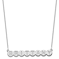 Jewels By Lux 10K Gold 8 Letter Bubble Cable Chain Necklace (Length 18 in Width 45.84 mm)