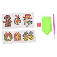 BESTOYARD 2 Sets Christmas Christmas Kits Stickers for Kid Kids Christmas Toy Christmas Craft Supplies 5d Kids Educational Toys Christmas Decoration Resin Gift Filler Child