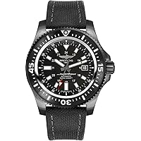 Breitling Superocean 44 Special Black Steel Men's Watch on Anthracite Canvas Strap M1739313/BE92-109W