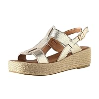 Sandals For Women Flip Flop Sandals Women Summer Solid Buckle Strap Straw Casual Open Toe Wedges Comfortable Beach Shoes