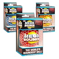 Mega Bounce XTR | The World's Bounciest High Bounce Ball | 85% Bounce Rate (Random - Blue/Red/Yellow)