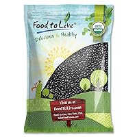 Food to Live - Organic Black Beans, 10 Pounds Non-GMO, Whole Dried Beans, Sproutable, Vegan, Kosher, Bulk. Great Source of Plant Based Protein, Fiber. Great for Bean Soup, Salads, Chili.