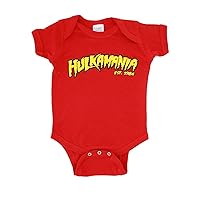 Costume Agent Hulkamania Logo Snapsuit Infant Baby Romper