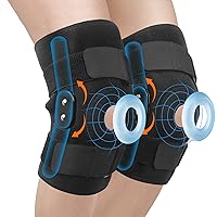 2 Pack Knee Brace for Women & Men, Knee Brace for Meniscus Tear with Side Stabilizers & Patella Gel Pads for Arthritis Pain and Knee Support, Injury Recovery, Joint Pain Relief