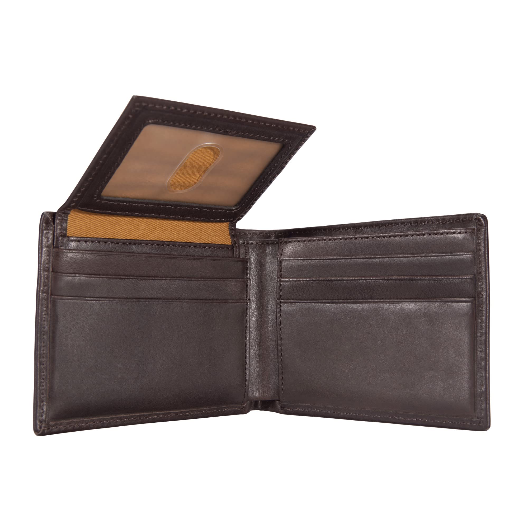 Carhartt Men's Billfold and Passcase Wallets, Durable Bifold Wallets, Available in Leather and Canvas Styles