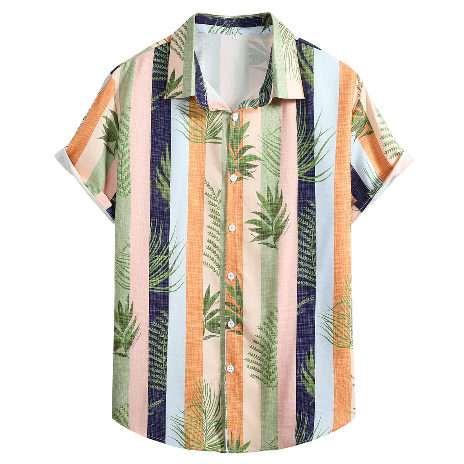 Hawaiian Shirt for Men Oversized Tshirts,Short Sleeve Button Up  Shirt Men,Casual Lapel Collar Floral Beach Aloha Shirts : Clothing, Shoes