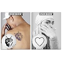 Inkbox Temporary Tattoos Bundle, Long Lasting Temporary Tattoo, Includes Asher and Make Love with ForNow ink Waterproof, Lasts 1-2 Weeks, Wolf and Heart Tattoos