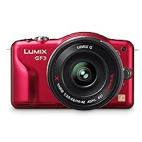 Panasonic Lumix DMC-GF3X 12.1 MP Micro Four Thirds Compact System Camera with 3-Inch Touch-Screen LCD and LUMIX G X Vario PZ 14-42mm/F3.5-5.6 Lens (Red)