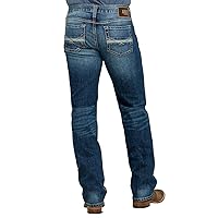 ARIAT Men's M7 Rocker Summit Dark Stretch Stackable Slim Straight Jeans Indigo 38W x 38L