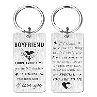 Valentines Gifts for Him Boyfriend- Men Valentines Day Keycahin for Boyfriend from Girlfriend Romantic