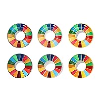 BaronHong Sustainable Development Goals Brooch,United Nations SDGs Pin Badge,Rainbow Lapel Pin,Enamel Pin Decoration