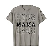 Mama Boss, Mama Tops Casual Print Cute Shirts Graphic T-Shirt