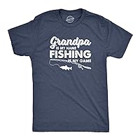Crazy Dog Dad Fishing Shirts Funny Father's Day Reel Cool Dad Papa Grandpa Tees