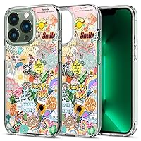 Aesthetic Phone Case for iPhone 15 Pro,Vintage Good Vibes Collage Phone Case for Women Girls Men Cool Trendy Design Soft TPU Gift Cover Case for iPhone 15 Pro
