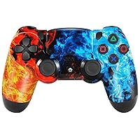 Puning Wireless PS4 Controller with USB Cable/1000mAh Battery/Vibration/6-Axis Motion Control/3.5mm Audio Jack,Remote Controller Compatible with PS4, Slim, Pro and Windows PC