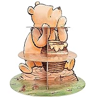 Winnie Dessert Holder for The Pooh Baby Shower Decoration 3 Tier Classic Winnie Party Dessert Holder Cupcake Stands Birthday Party Supplies