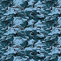 Army Blue Camouflage Print Permanent Vinyl 12 inch Adhesive Vinyl (1)