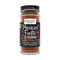 Frontier Co-op Mexican Fiesta Seasoning, 2.12-Ounce Jar, Chilis, Tomato & Cumin, Hint Of Lemon & Cilantro, Kosher, Non ETO