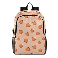 ALAZA Peach Fruit Packable Travel Camping Backpack Daypack