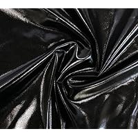 Spandex Fabric Metallic Black / 60