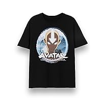 Avatar The Last Airbender Mens T-Shirt | Adults Short Sleeve Black Graphic Tee Anime Apparel Top Netflix TV Show