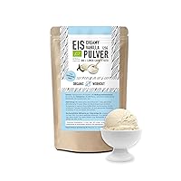 Lower-Carb* Vanilla Ice Cream Mix - Creamy Ice Cream Sweetened with Erythritol, Organic, No Added Sugar, Only 2.5 g Useful Carbohydrates - Keto without Maltitol - Gluten Free, Organic - 125 g Organic