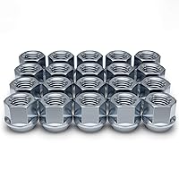 White Knight 1306-1S-20AM Chrome M12x1.25 Lug Nuts, Open-End Bulge Acorn Style Lug Nuts 12x1.25, Pack of 20