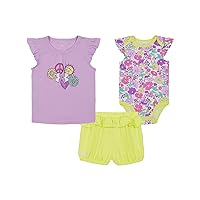 Under Armour baby-girls 3-piece Set, Bodysuit With Coordinated Top & Bottom, Lightweight & Relaxed Fit